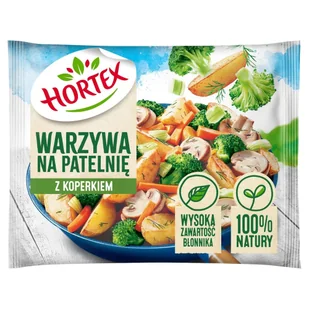 Hortex - Warzywa na patelnię z koperkiem i grzybami - Dania mrożone - miniaturka - grafika 1