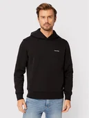 Bluzy męskie - Calvin Klein Bluza Micro Logo K10K109927 Czarny Relaxed Fit - miniaturka - grafika 1