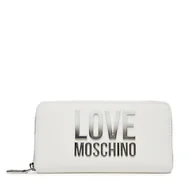 Portfele - Duży Portfel Damski LOVE MOSCHINO JC5730PP0MKD0100 Biały - miniaturka - grafika 1