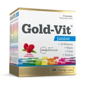 Witaminy i minerały - Olimp Gold-Vit® Junior - 15 Saszetek - Malina - miniaturka - grafika 1