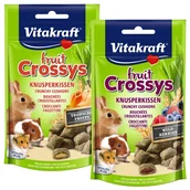 Przysmaki dla gryzoni - Vitakraft Crossys Przysmak z owocami tropikalnymi dla królika 50g - miniaturka - grafika 1