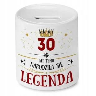 Skarbonka na Urodziny 30 30te 30-te na Prezent z Nadrukiem ze Zdjęciem - Skarbonki - miniaturka - grafika 1