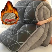 Inne - Przytulna Zimowa Kołdra z Polarowego Sherpy w Tropikalne Kwiaty - Możliwość Prania w Pralce, Odporna na Plamy, Miękka i Ciepła na Każdą Porę Roku - miniaturka - grafika 1