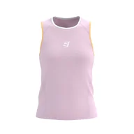 Koszulki sportowe damskie - COMPRESSPORT Koszulka biegowa damska TRAIL RACING TANK roseate - miniaturka - grafika 1