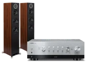 Zestawy stereo - Yamaha R-N800A (srebrny) + Debut Reference F5 (czarny) - miniaturka - grafika 1