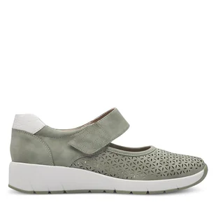 Półbuty Jana 8-24664-42 Zielony - Półbuty damskie - miniaturka - grafika 1