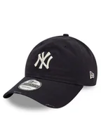 Czapki męskie - New Era Czapka z daszkiem Distressed 9Forty New York Yankees 60595226 Granatowy - miniaturka - grafika 1
