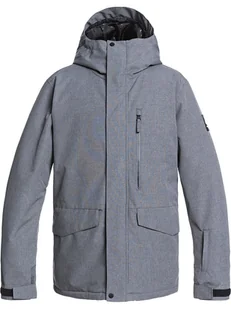 Quiksilver Kurtka narciarska "Mission Solid" w kolorze szarym - Kurtki narciarskie - miniaturka - grafika 1