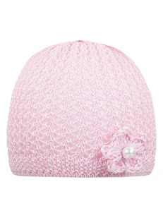 Döll Czapka w kolorze jasnoróżowym - Czapeczki dla niemowląt - miniaturka - grafika 1