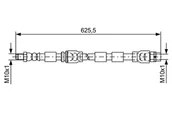 Przewody hamulcowe - Przewód hamulcowy elastyczny Bosch 1 987 481 589 - miniaturka - grafika 1