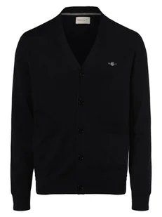 Gant - Kardigan męski, niebieski - Swetry męskie - miniaturka - grafika 1