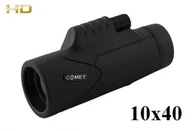 Lornetki - Monokular Luneta Comet 10x40 HD (na dzień i noc) + Pokrowiec + Dekielki + Pasek i Akcesoria. - miniaturka - grafika 1