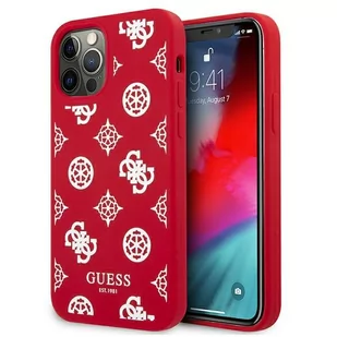 Guess nakładka do iPhone 12 Pro Max 6,7" GUHCP12LLSPEWRE czerwona hard case Peony Collection GUE001327 - Etui i futerały do telefonów - miniaturka - grafika 2