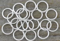 Biżuteria - akcesoria - [301002] Ogniwka otwarte 6mm kolor ciemnego srebra 120sztuk - miniaturka - grafika 1