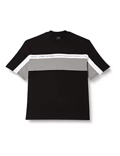 Armani Exchange Męska bluza z okrągłym dekoltem, czarna, ekstra duża, czarny, XXL - Bluzy męskie - miniaturka - grafika 1