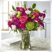 Wazony i flakony - wazon szklany na kwiaty klepsydra h25 d14 - miniaturka - grafika 1