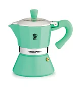 Zaparzacze i kawiarki - PEZZETTI BELLEXPRESS Emaliowana kawiarka indukcyjna (6 filiżanek) - Miętowy - miniaturka - grafika 1