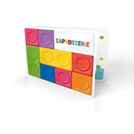 Kartki okolicznościowe i zaproszenia - Zaproszenia urodzinowe Klocki, 6 szt. - miniaturka - grafika 1