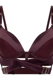 Hunkemöller Usztywniany długoszczelny biustonosz push-up z fiszbinami Colette Fioletowy - Biustonosze - miniaturka - grafika 1