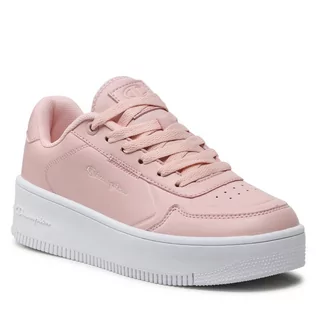 Sneakersy damskie - Sneakersy Champion Rebound Platform S11473-CHA-PS047 Pink/Wht - grafika 1