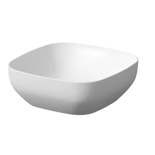Cersanit Larga kwadratowa umywalka nablatowa biały mat 38x38 K677-015 - Umywalki - miniaturka - grafika 1