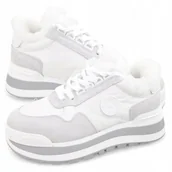 Sneakersy damskie - Buty zimowe Damskie Sportowe sneakersy Big Star na platformie OO274a215 38 - miniaturka - grafika 1