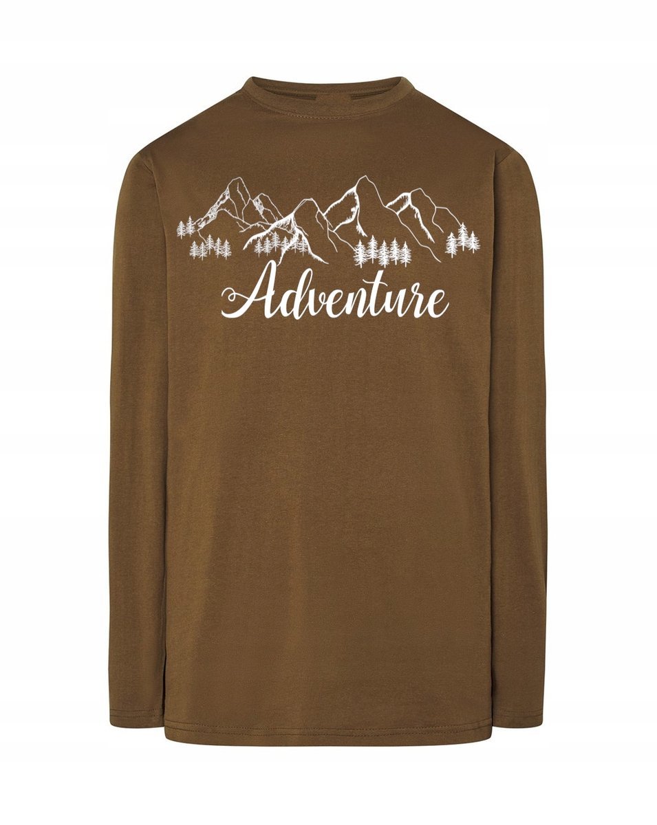 Longsleeve męski nadruk Przygoda Adventure r.M