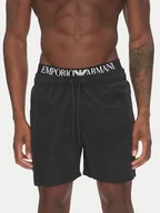 Kąpielówki męskie - Emporio Armani Szorty kąpielowe EM000686 AF12329 MC117 Czarny Regular Fit - miniaturka - grafika 1