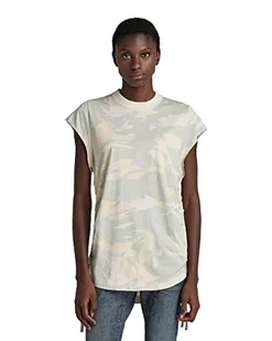 G-STAR RAW Damska koszulka Lash Tape Ao Cap SL, Multicolor (Whitebait Woodland Camo C340-d213), S - Koszulki i topy damskie - miniaturka - grafika 1