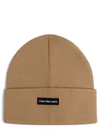 Czapki męskie - Calvin Klein Jeans Czapka męska Mężczyźni Bawełna beżowy jednolity, ONE SIZE - miniaturka - grafika 1