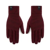 Rękawiczki - Rękawiczki zimowe damskie Salewa CRISTALLO bordowe 00-0000028514_1719 - miniaturka - grafika 1