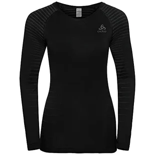 ODLO Bl Top Crew Neck L/S Performance Light podkoszulek damski czarny czarny L 188141 - Koszulki i topy damskie - miniaturka - grafika 1