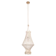 Lampy sufitowe - Britop LAMPA wisząca REVE 18117174 boho OPRAWA naturalny ZWIS pleciony kremowy - miniaturka - grafika 1