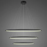 Lampy sufitowe - Altavola Design Ledowe Okręgi lampa wisząca 130W czarna LA075/P_100_in_3k_black - miniaturka - grafika 1