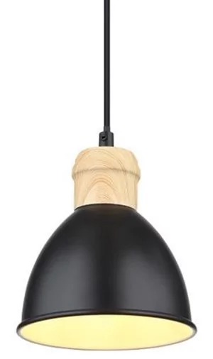 Globo Wiho 54018HS lampa wisząca zwis 3x40W E27 czarna/biała
