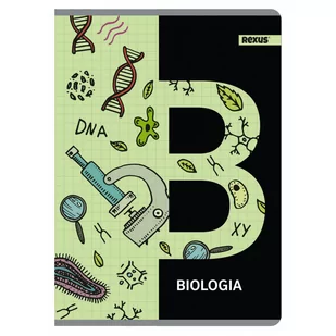 Zeszyt tematyczny, biologia w formacie A5, 60 kartek w kratkę, metalizowany - Zeszyty szkolne - miniaturka - grafika 1
