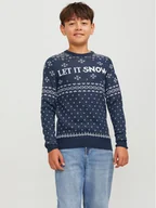 Swetry dla chłopców - Sweter Jack&Jones Junior - miniaturka - grafika 1