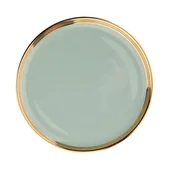 Talerze - Talerz deserowy NBC 20 cm Aurora Gold jasna zieleń - miniaturka - grafika 1