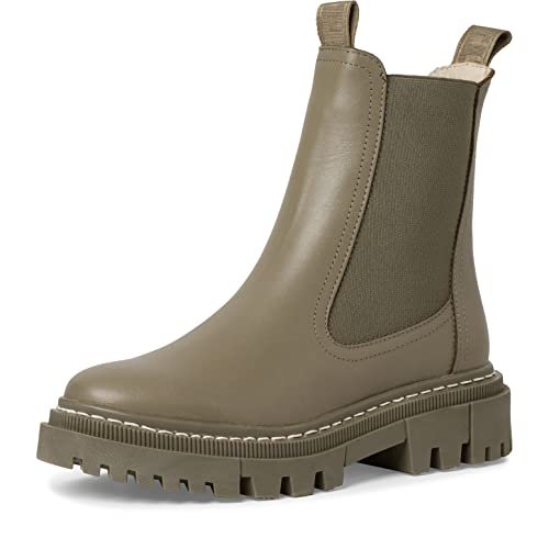 Tamaris Damskie eleganckie botki 1-25491-41 czarne, Zielony Pale Green 737, 36 EU