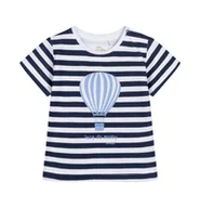 Bluzki dla niemowląt - T-shirt dla dziecka do 2 lat, z napisem Lecę do mamy, w paski - miniaturka - grafika 1