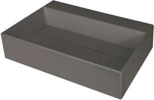 Deante Umywalka granitowa nablatowa Correo antracyt metalik CQR_TU6M - Umywalki - miniaturka - grafika 1
