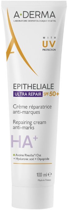 A-Derma, Epitheliale Ultra Repair, Paraben, Repair, Daily, Cream, For Face & Body, SPF 50+, 100 ml Unisex