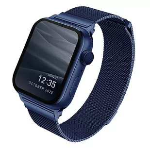 Uniq UNIQ Dante pasek opaska bransoleta bransoletka do zegarka Watch 6 44mm / Watch 5 44mm / Watch 4 44mm / Watch SE 44mm niebieski - Akcesoria do smartwatchy - miniaturka - grafika 1