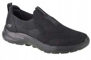 Męskie Buty wsuwane Skechers Go Walk 6 216202-BBK czarne r. 43 - Buty sportowe męskie - miniaturka - grafika 1