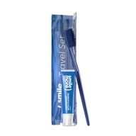 Szczoteczki do zębów - HISKIN SET Smile Pasta Do Zębów 30ml + Szczoteczka Do Zębów Blue + Kosmetyczka - miniaturka - grafika 1