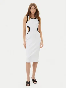 Liu Jo Sukienka letnia VA5043 J4822 Biały Regular Fit - Sukienki - miniaturka - grafika 1