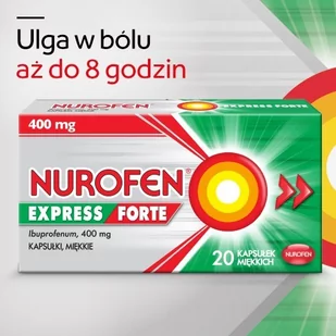 Reckitt Benckiser Healthcare BENCKISER POLAND) S.A Nurofen Express Forte 400 mg 2 x 20 kapsułek - Leki przeciwbólowe - miniaturka - grafika 4