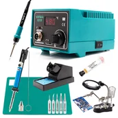 Lutownice - Stacja lutownicza Yihua 937D + Zestaw mata odsysacz groty topnik mata - miniaturka - grafika 1