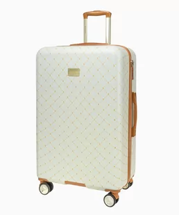 PUCCINI Duża beżowa walizka monogram - Walizki PUCCINI Duża beżowa walizka monogram - Walizki - miniaturka - grafika 1