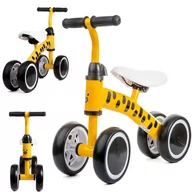 Rowerki biegowe - Żółty rowerek biegowy dziecięcy, jeździk na roczek Webben Zebra-11 - miniaturka - grafika 1